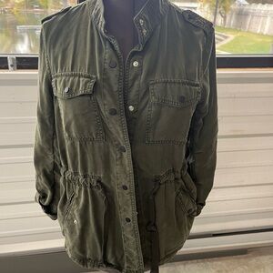 LOFT Dark Olive Military Jacket